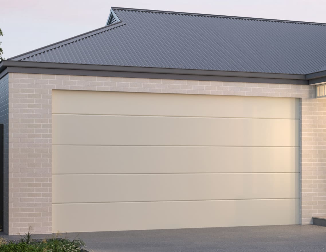 Sectional garage doors style & versatility example from Gliderol garage door types. - Gliderol